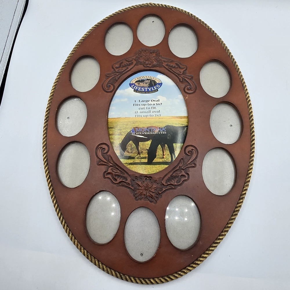 Montana‎ Lifestyles By Montana Silversmiths Heriloom Leather Picture Frame